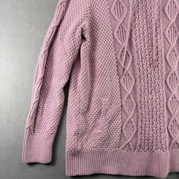 L.L. Bean Signature Purple Cotton Funnelneck Sweater Women’s Size L - Picture 3 of 10